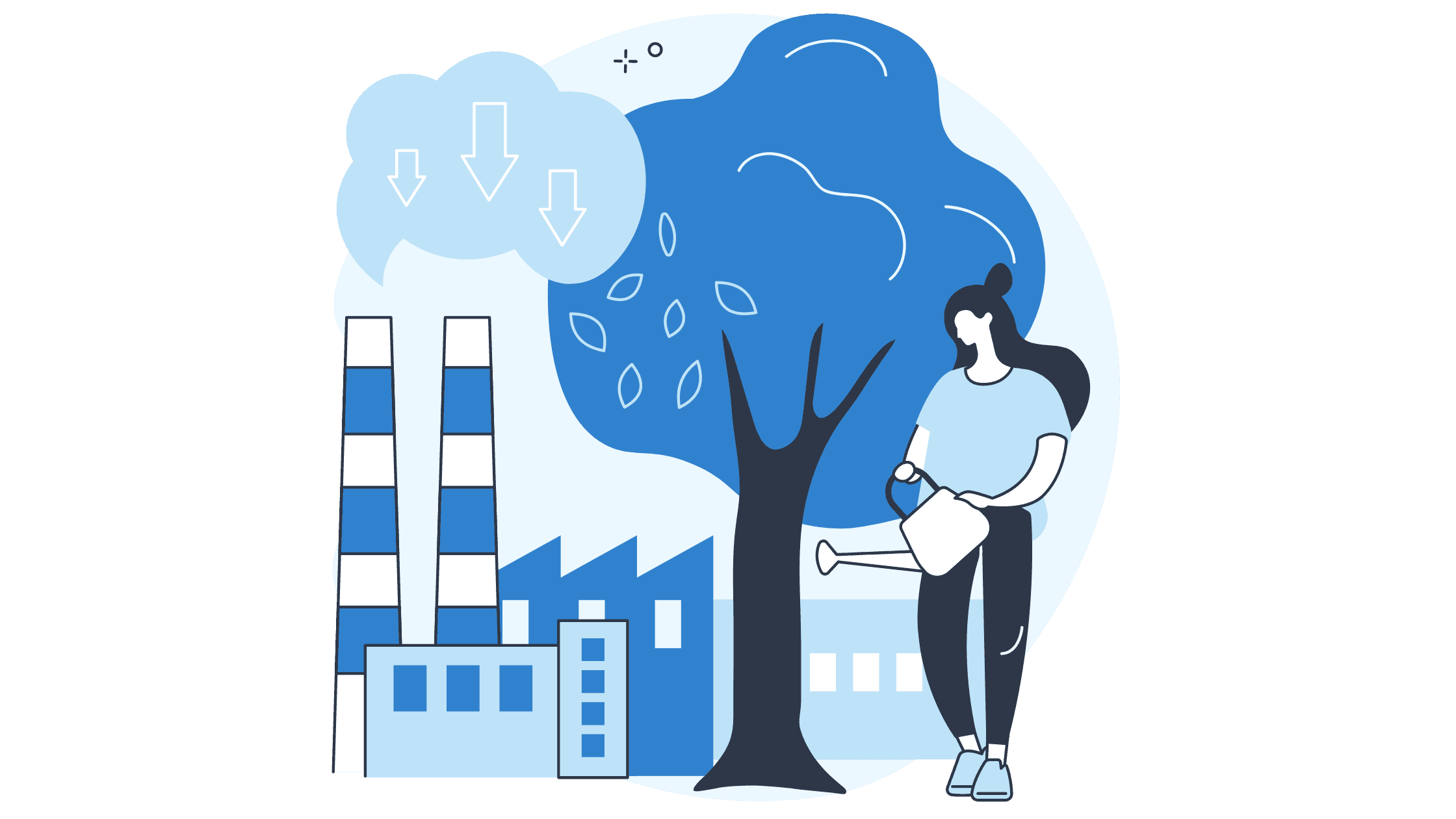 Illustration of the hydrologic cycle